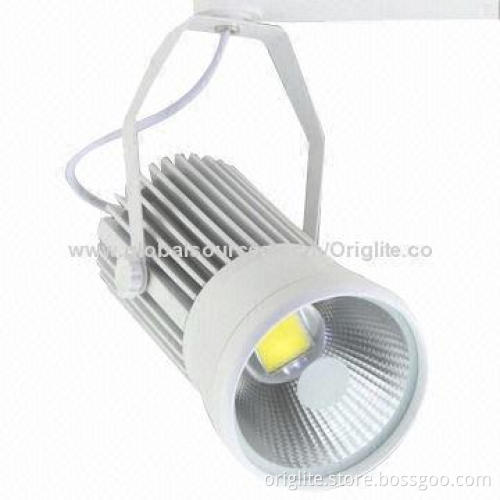 SAA Listed LED Track Light, 50W, 85-245V AC, Lifud Power, BridgeLux Chip, COB LED, 3yrs Warranty
